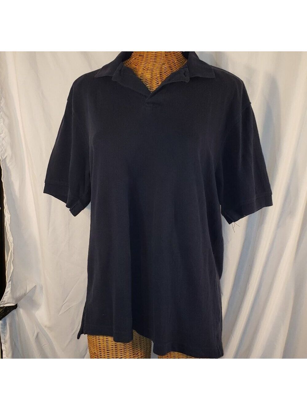 Carolina Bay Men's Blue Short Sleeve Polo Shirt - Size M